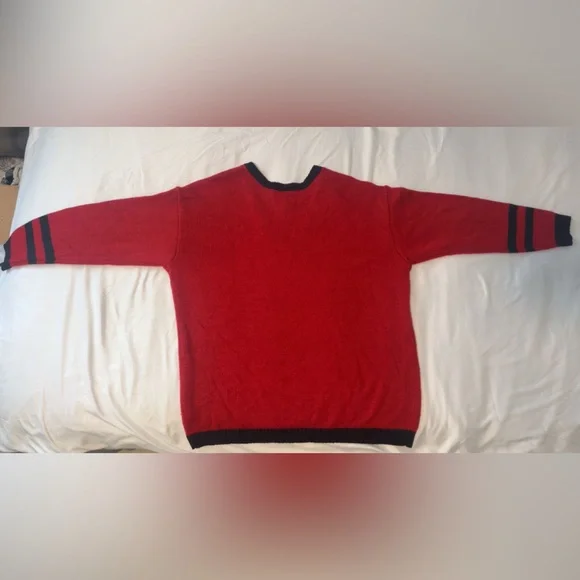 Hot Topic, large, red and black long sleeve sweater - Picture 2 of 4